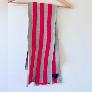 Paul Smith wool scarf. Pink neon colour with grey.